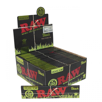 Бумага RAW Black Organic Hemp KS - Самокрутки - Бумага RAW - Магазин ТОПовых приборов и аксессуаров для  курения  bongstore.ru